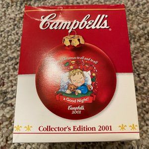 2001 Campbell's Soup Christmas Ornament